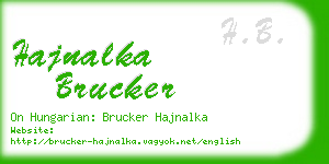 hajnalka brucker business card